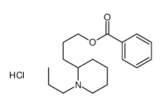 3-(1-propyl-2-piperidyl)propyl benzoate hydrochloride picture