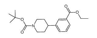 ethyl tert-butyl 4-(3-(ethoxycarbonyl)phenyl)piperidine-1-carboxylate Structure