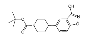 tert-butyl 4-(3-hydroxy-1,2-benzisoxazol-5-yl)piperidine-1-carboxylate结构式