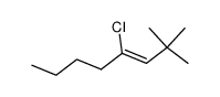 4-chloro-2,2-dimethyl-oct-3-ene结构式