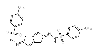 4-methyl-N-[[5-[(4-methylphenyl)sulfonylhydrazinylidene]-1,4-dihydropentalen-2-ylidene]amino]benzenesulfonamide Structure