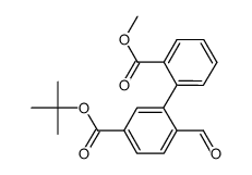 3'-(tert-butyl) 2-methyl 6'-formyl-[1,1'-biphenyl]-2,3'-dicarboxylate Structure
