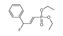 (3-diethoxyphosphoryl-1-fluoroprop-2-enyl)benzene结构式