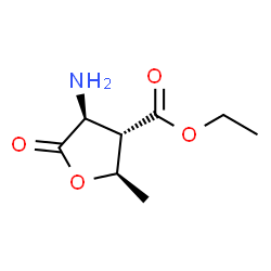 D-Arabinonic acid, 2-amino-2,3,5-trideoxy-3-(ethoxycarbonyl)-, gamma-lactone (9CI)结构式