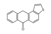 6,11-dihydro-6-oxoanthra[2,1-b]thiophene结构式