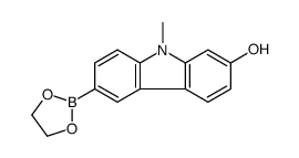 6-(1,3,2-dioxaborolan-2-yl)-9-methylcarbazol-2-ol Structure