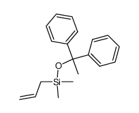 dimethylallylsilyl 1,1-diphenylethyl ether Structure