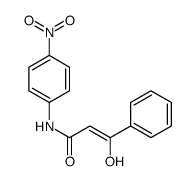 3-hydroxy-N-(4-nitrophenyl)-3-phenylprop-2-enamide结构式