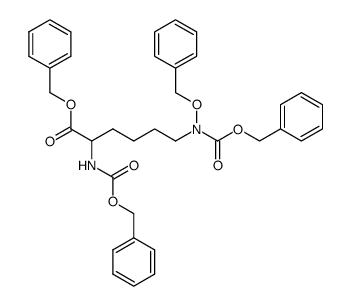 benzylN6-(benzyloxy)-N2,N6-bis((benzyloxy)carbonyl)lysinate Structure