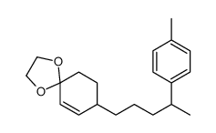 8-[4-(4-methylphenyl)pentyl]-1,4-dioxaspiro[4.5]dec-6-ene结构式
