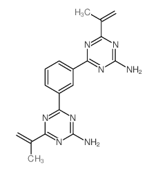 1,3,5-Triazin-2-amine,4,4'-(1,3-phenylene)bis[6-(1-methylethenyl)-结构式