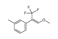 Benzene, 1-[(1E)-2-methoxy-1-(trifluoromethyl)ethenyl]-3-methyl- (9CI) structure