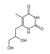 2,4(1H,3H)-Pyrimidinedione,6-(2,3-dihydroxypropyl)-5-methyl-(9CI) Structure