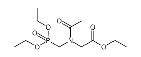 diethyl N-acetyl-N-(ethoxycarbonylmethyl)aminomethylphosphonate结构式