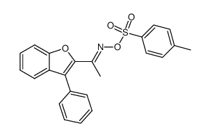 (E)-1-(3-phenylbenzofuran-2-yl)ethan-1-oneO-tosyl oxime Structure