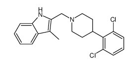 2-[[4-(2,6-dichlorophenyl)piperidin-1-yl]methyl]-3-methyl-1H-indole结构式