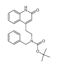 N-benzyl-N-(tert-butoxycarbonyl)-2-(2-oxo-1,2-dihydroquinolin-4-yl)ethylamine Structure