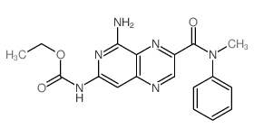 Carbamic acid, [5-amino-3-[(methylphenylamino)carbonyl]pyrido[3,4-b]pyrazin-7-yl]-, ethyl ester (9CI) Structure