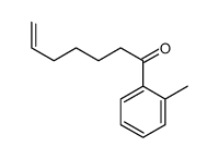 1-(2-methylphenyl)hept-6-en-1-one结构式