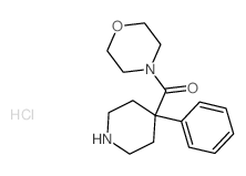 Methanone,4-morpholinyl(4-phenyl-4-piperidinyl)-, hydrochloride (1:1) Structure