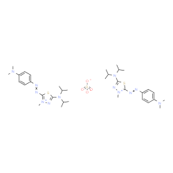 bis[5-(diisopropylamino)-2-[[4-(dimethylamino)phenyl]azo]-3-methyl-1,3,4-thiadiazolium] sulphate Structure