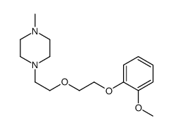 1-[2-[2-(2-methoxyphenoxy)ethoxy]ethyl]-4-methylpiperazine结构式