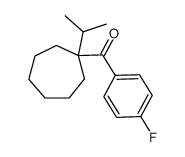 1-isopropylcycloheptyl 4-fluorophenyl ketone结构式