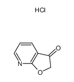 furo[2,3-b]pyridin-3(2H)-one hydrochloride结构式