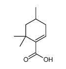 4,6,6-trimethylcyclohexene-1-carboxylic acid Structure