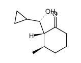 (2R,3R)-2-(cyclopropyl(hydroxy)methyl)-3-methylcyclohexan-1-one结构式