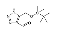 1H-1,2,3-Triazole-5-carboxaldehyde, 4-[[[(1,1-dimethylethyl)dimethylsilyl]oxy]methyl] Structure