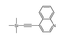 4-((三甲基甲硅烷基)乙炔)喹啉结构式