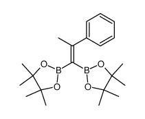 1,1-bis(4',4',5',5'-tetramethyl-1',3',2'-dioxaborolan-2'-yl)-2-phenyl-1-propene Structure