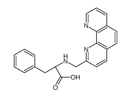 (2S)-2-(1,10-phenanthrolin-2-ylmethylamino)-3-phenylpropanoic acid Structure