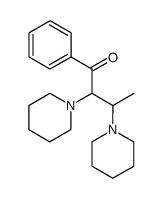 1-phenyl-2,3-dipiperidino-butan-1-one结构式