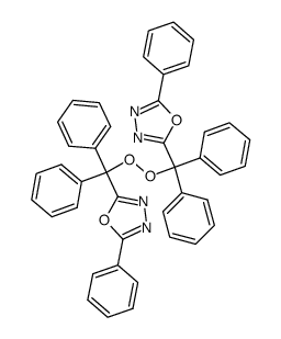 bis-[diphenyl-(phenyl-[1,3,4]oxadiazol-2-yl)-methyl]-peroxide Structure
