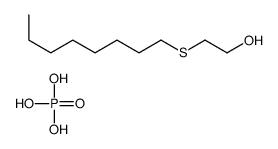 2-octylsulfanylethanol,phosphoric acid Structure