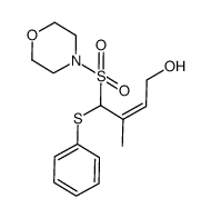 morpholide of 1-phenylthio-4-hydroxy-2-methylbut-2Z-ene-1-sulfonic acid Structure