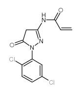 1-(2,5-Dichlorophenyl)-3-propeneamido-5-pyrazolone Structure