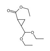 ethyl (1R,2R)-2-(diethoxymethyl)cyclopropane-1-carboxylate结构式