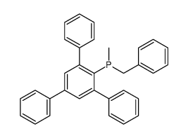 benzyl-methyl-(2,4,6-triphenylphenyl)phosphane结构式