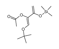 Acetic acid 1-[1-tert-butoxy-meth-(Z)-ylidene]-2-trimethylsilanyloxy-allyl ester Structure