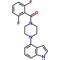 (2,6-difluorophenyl)[4-(1H-indol-4-yl)piperazino]methanone Structure