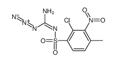 2-(2-chloro-4-methyl-3-nitrophenyl)sulfonyl-1-diazoguanidine Structure