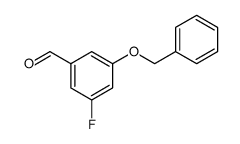 3-Benzyloxy-5-fluorobenzaldehyde Structure