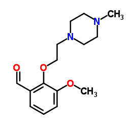 3-METHOXY-2-[2-(4-METHYL-PIPERAZIN-1-YL)-ETHOXY]-BENZALDEHYDE structure