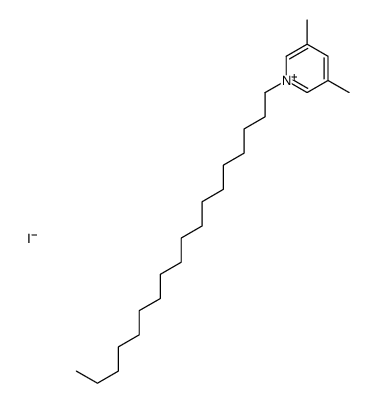 3,5-dimethyl-1-octadecylpyridin-1-ium,iodide Structure