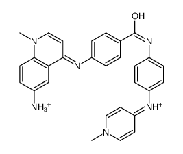 4-[(6-amino-1-methylquinolin-1-ium-4-yl)amino]-N-[4-[(1-methylpyridin-1-ium-4-yl)amino]phenyl]benzamide Structure