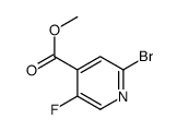 METHYL 2-BROMO-5-FLUOROISONICOTINATE structure