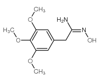 n-hydroxy-2-(3,4,5-trimethoxy-phenyl)-acetamidine structure